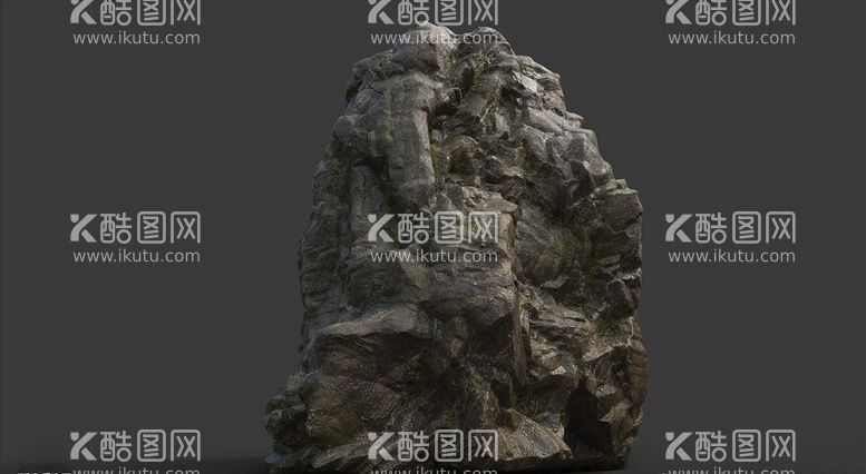 编号：47835903211122593334【酷图网】源文件下载-C4D模型岩石假山石头景观石