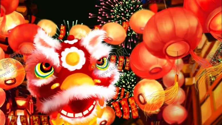 编号：98476307060030125039【酷图网】源文件下载-新年喜庆卡通插画