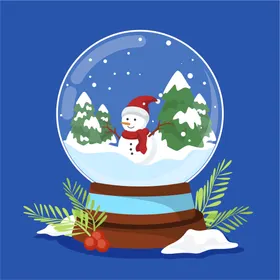 圣诞节水晶球音乐盒西方传统日