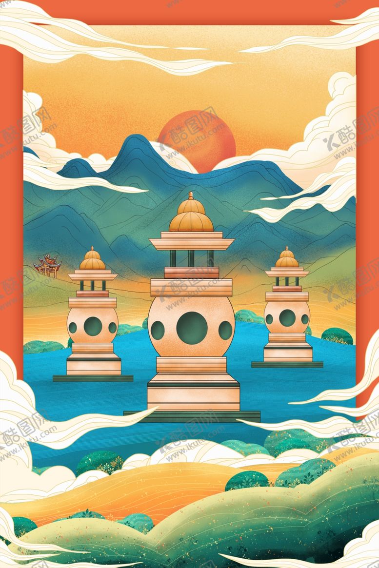 编号：69221009141025265620【酷图网】源文件下载-建筑插画