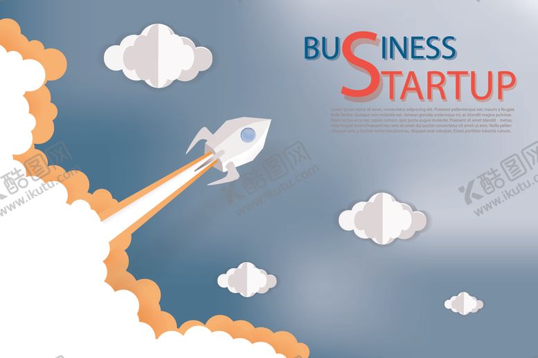 编号：14439309120248214224【酷图网】源文件下载-剪纸风格火箭