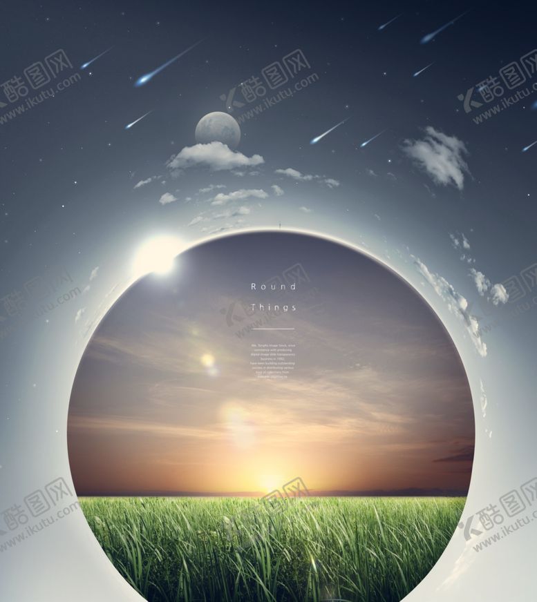 编号：16765410092123479243【酷图网】源文件下载-极坐标效果鱼眼海报图片