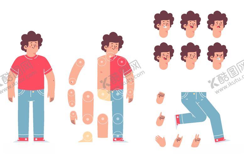 编号：54075410080935335149【酷图网】源文件下载-人物动作拆分