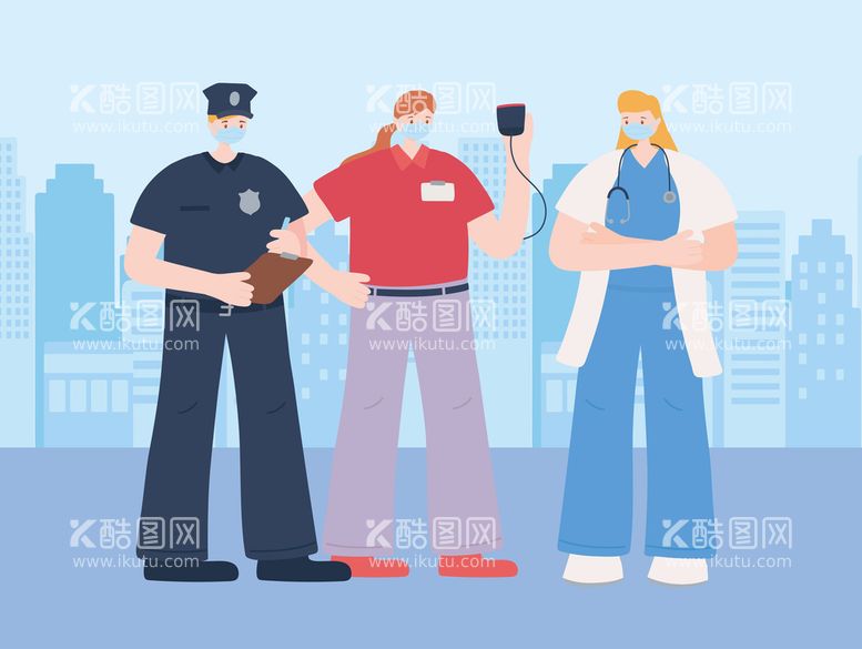 编号：41960912020226556873【酷图网】源文件下载-扁平人物插画