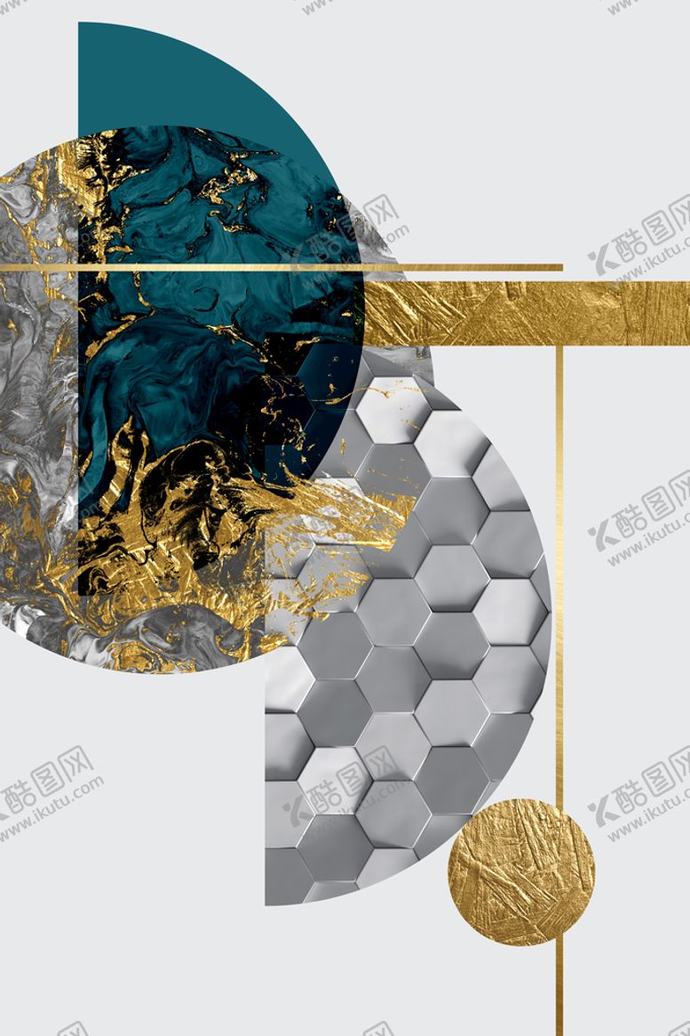 编号：79063809151619570983【酷图网】源文件下载-抽象几何玄关