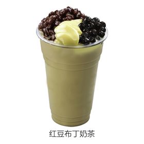 红豆布丁奶茶