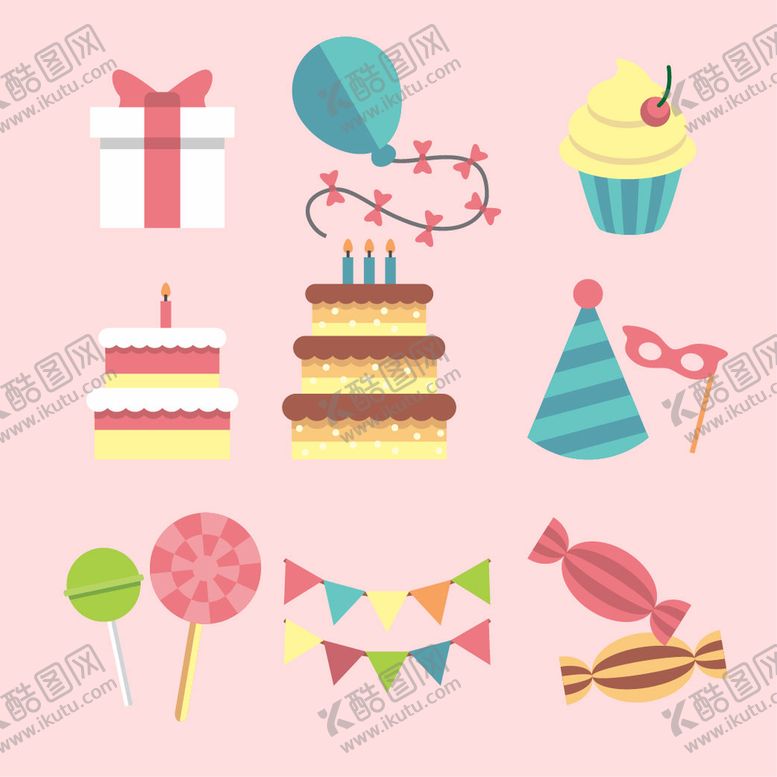 编号：10524910121019044538【酷图网】源文件下载-生日装饰