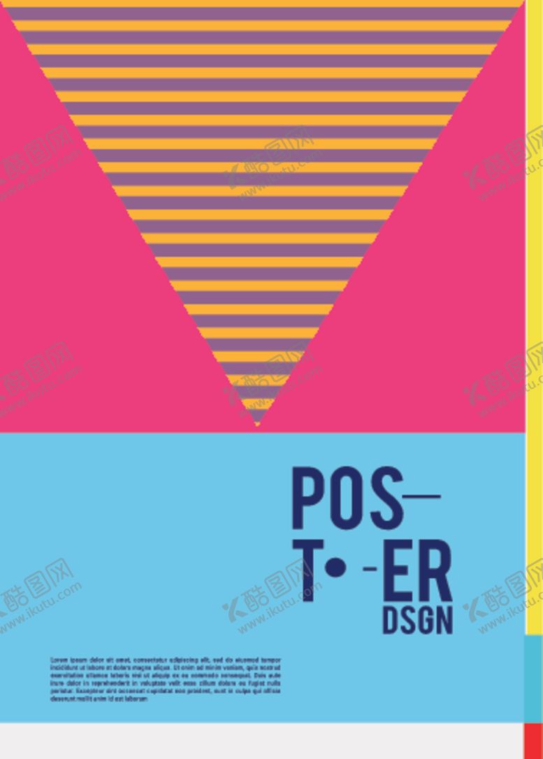 编号：17547109230537163741【酷图网】源文件下载-几何拼接创意海报图案