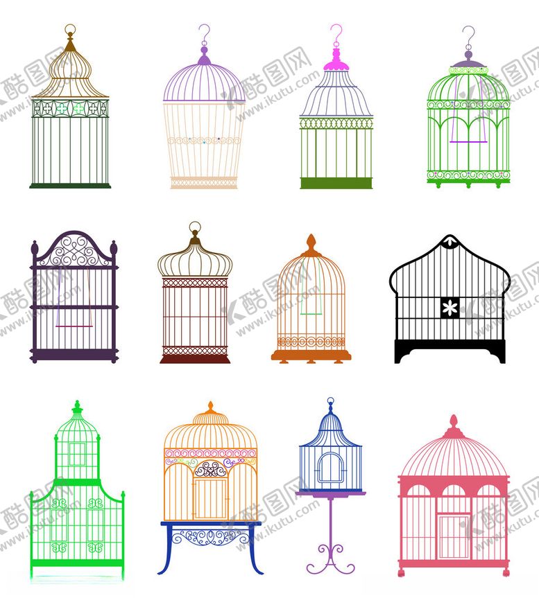 编号：39048812182323161700【酷图网】源文件下载-鸟笼图案