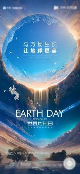 世界地球日海报