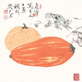 蔬菜水墨画