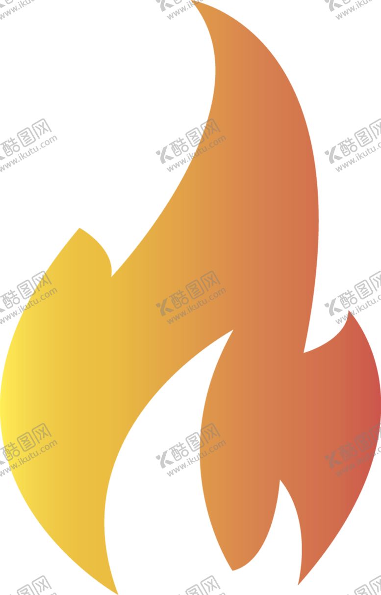 火焰图标标志矢量燃烧的