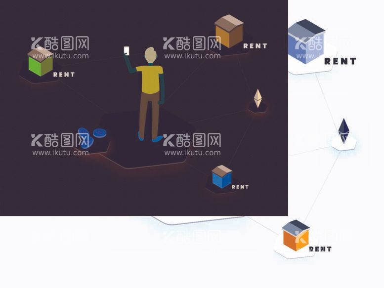 编号：14013111291347126384【酷图网】源文件下载-矢量卡通人物场景2.5D插画科