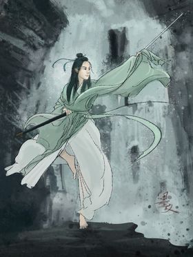 创意卡通插画图案彩色竖版