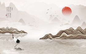 背景墙装饰画现代手绘玉兰手绘花鸟