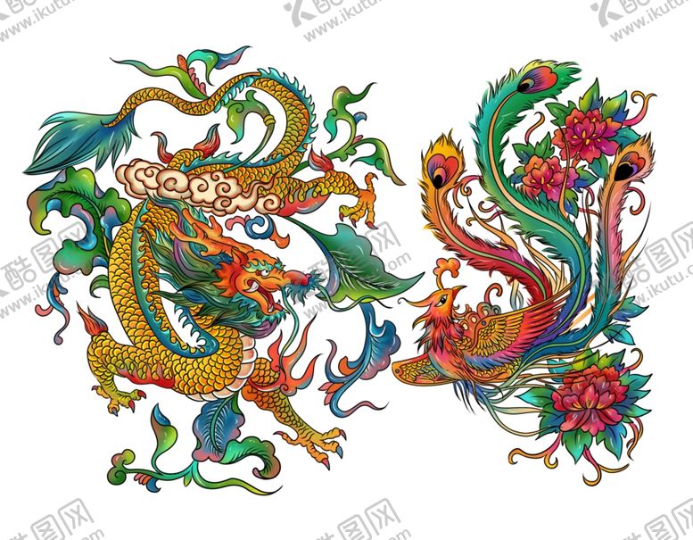 编号：21568009210403438427【酷图网】源文件下载-龙凤