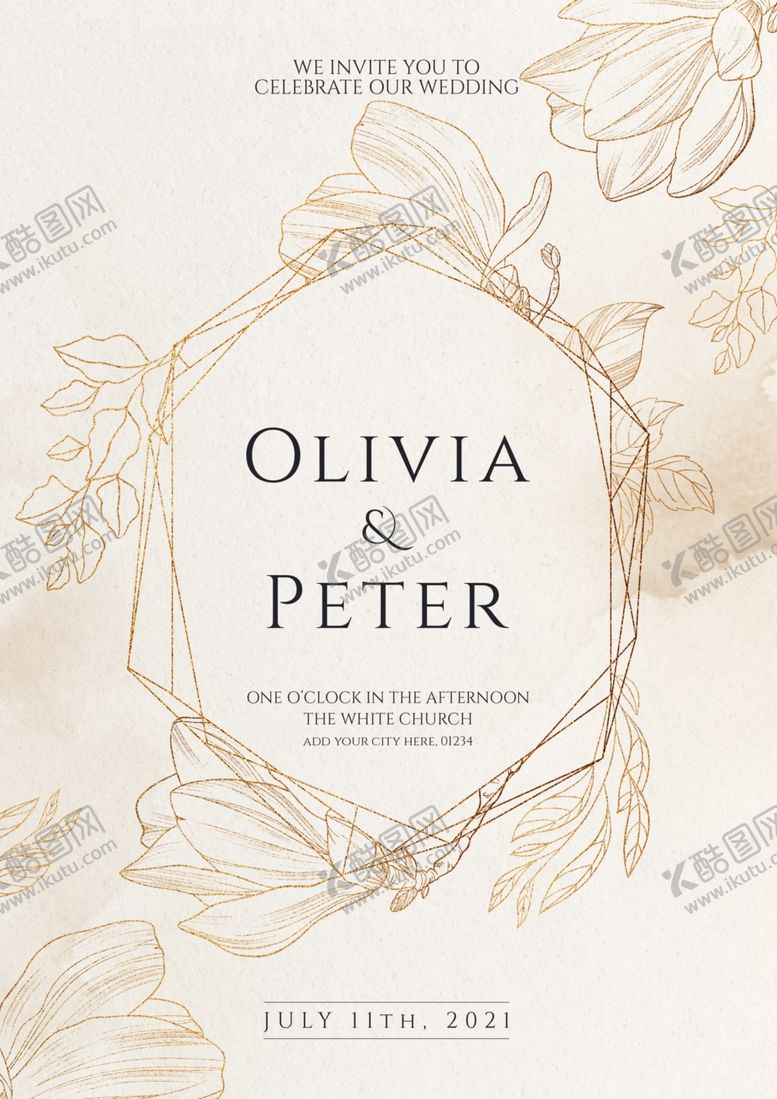 编号：84000610011236598610【酷图网】源文件下载-复古风格纸张婚礼卡片邀请函
