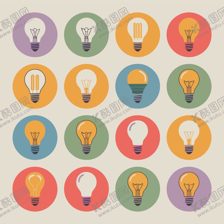 编号：88958404091747376423【酷图网】源文件下载-灯泡图标