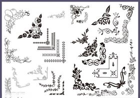 花边花纹角花边框