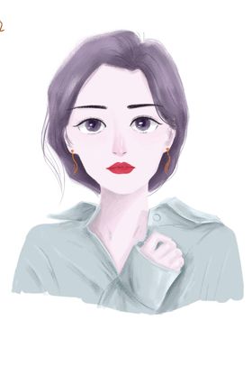 清新女孩头像素材