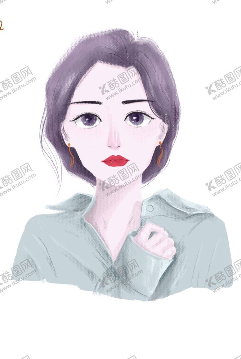 编号：74493011010751459247【酷图网】源文件下载-清新女孩头像素材