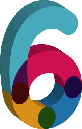 金属齿轮数字6