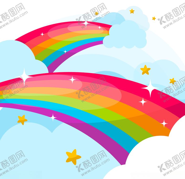 编号：72999409160929051309【酷图网】源文件下载-卡通儿童节精美彩虹桥