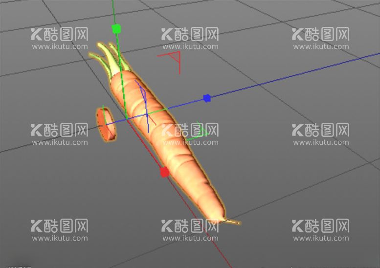 编号：57107203111030164423【酷图网】源文件下载-C4D模型胡萝卜