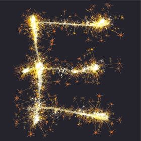火焰字体金光艺术字设计金星素材