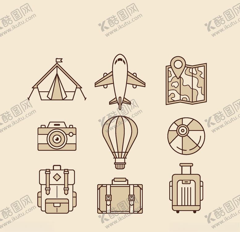 编号：42882009221957507411【酷图网】源文件下载-旅行元素