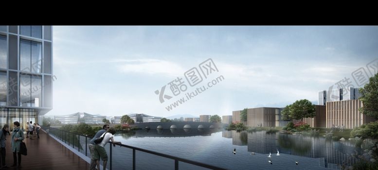 编号：84470205062142054483【酷图网】源文件下载-商业河道建筑结构表现