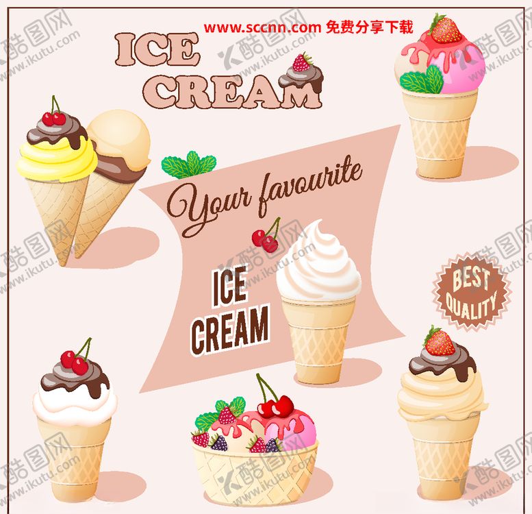 编号：28634609221321302329【酷图网】源文件下载-美味的甜筒冰淇淋