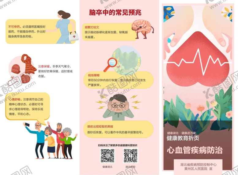 编号：91315902171250218068【酷图网】源文件下载-心血管三折页