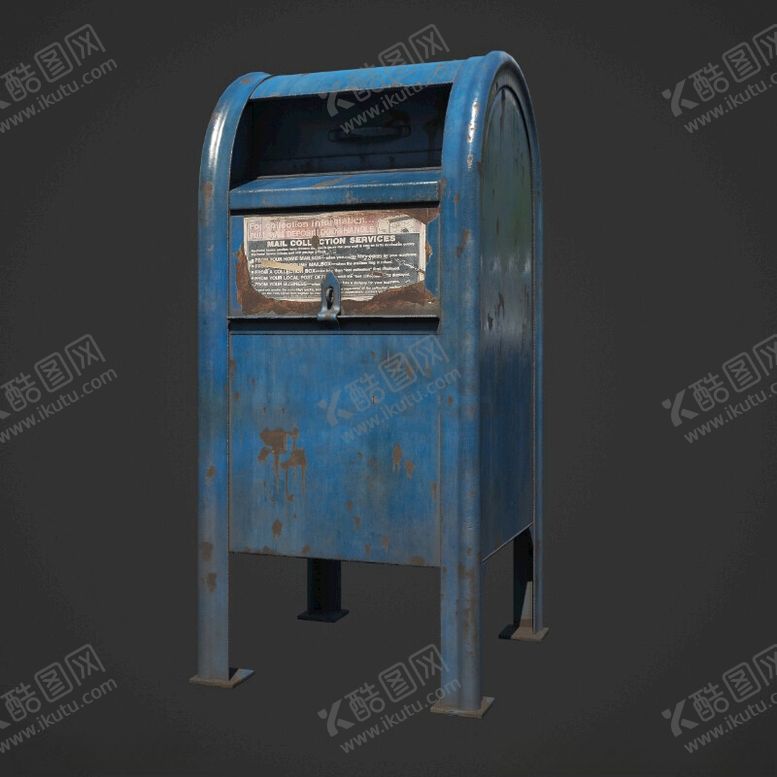 编号：57856202091412099900【酷图网】源文件下载-C4D模型破旧信箱