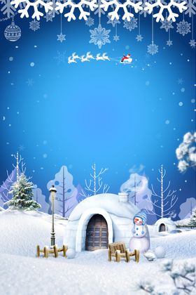 飘雪冬季