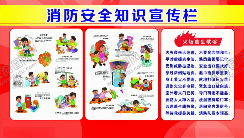 编号：25161201182012065574【酷图网】源文件下载-消防安全知识宣传栏