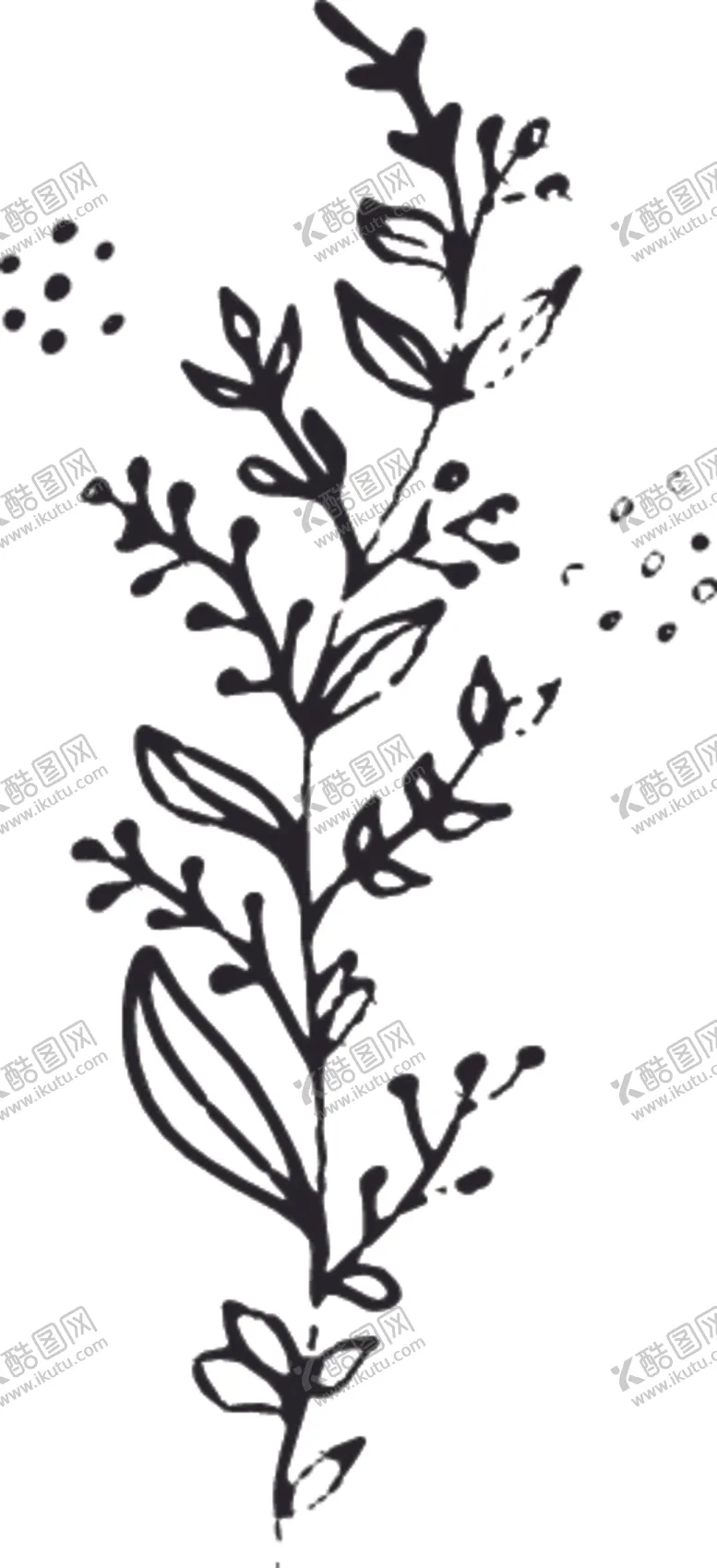 编号：81298406252321004307【酷图网】源文件下载-手绘花卉元素