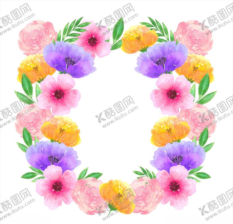 编号：84281810101426004461【酷图网】源文件下载-花圈多彩背景