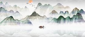 中式山水画