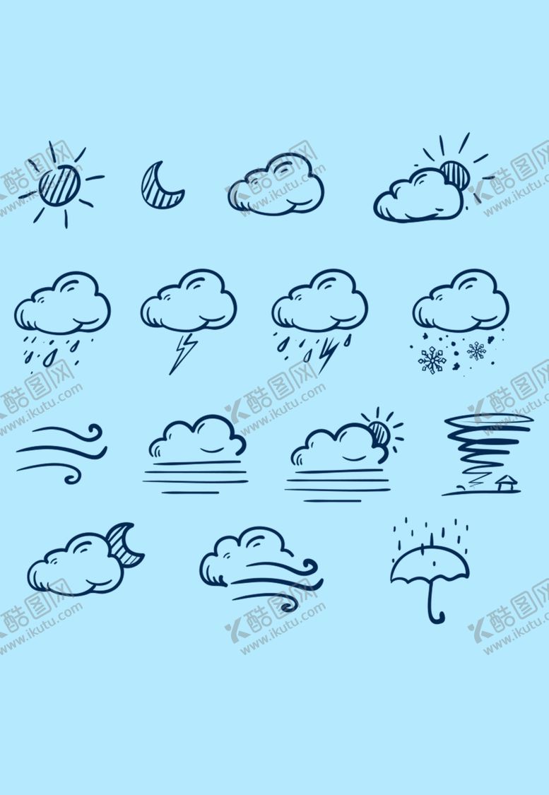 编号：58002710310033062595【酷图网】源文件下载-天气图标