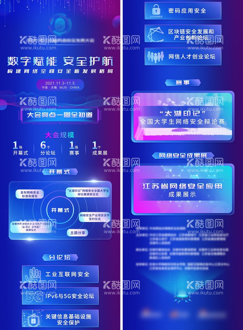 编号：34579811160306111546【酷图网】源文件下载-科技感大会会议内容长图