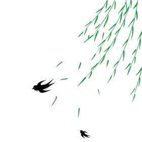 清明节素材插图春天绿色果