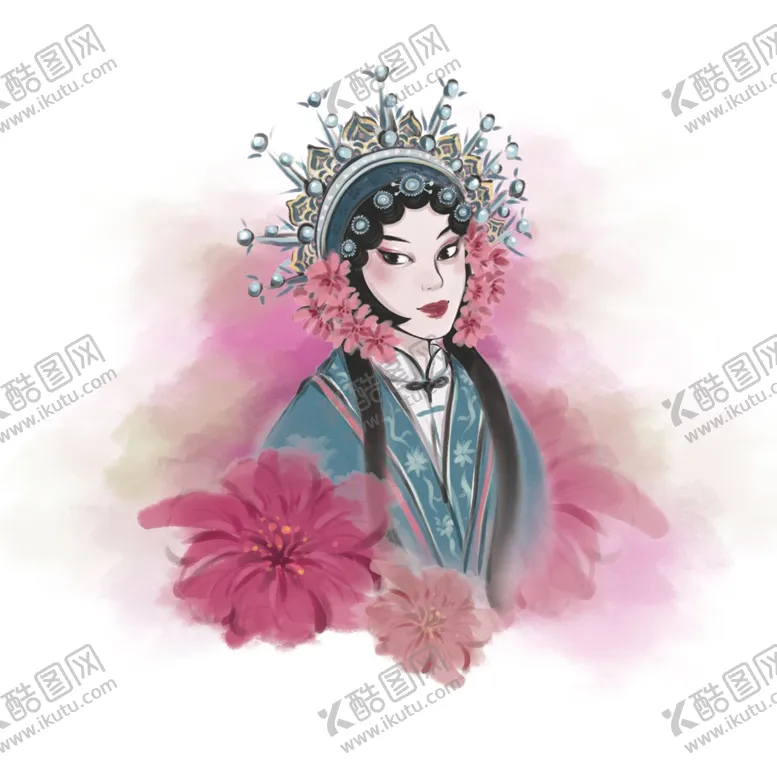 编号：23142004270635012079【酷图网】源文件下载-卡通手绘戏曲人物