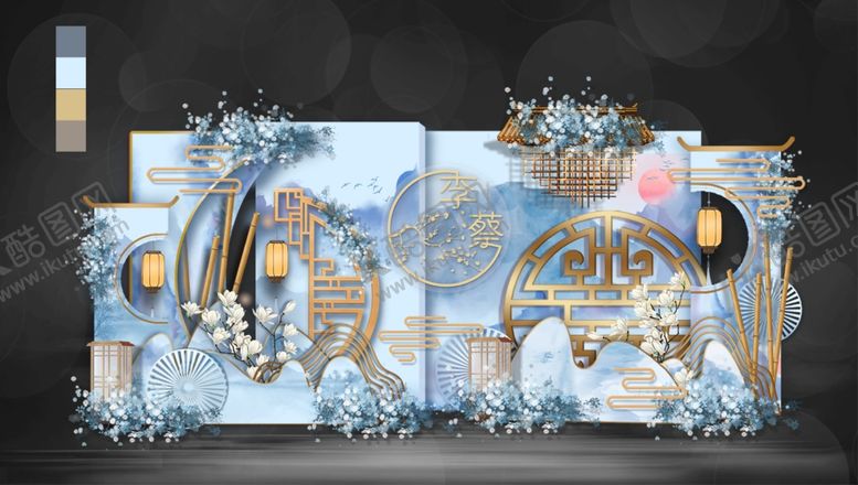 编号：38465609241513184217【酷图网】源文件下载-新中式效果图