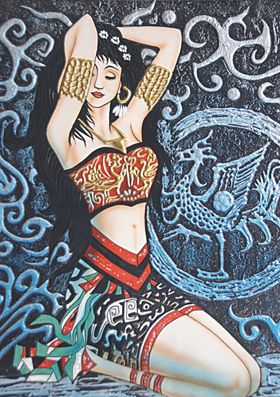 东南亚人物装饰画