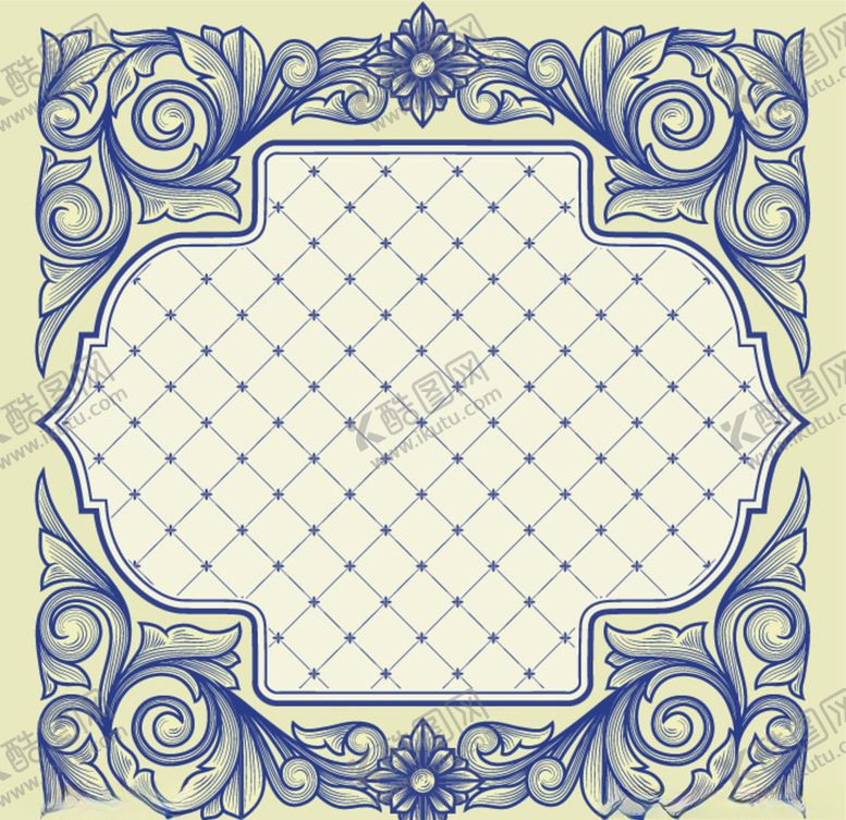 编号：22295510081844073099【酷图网】源文件下载-复古花纹