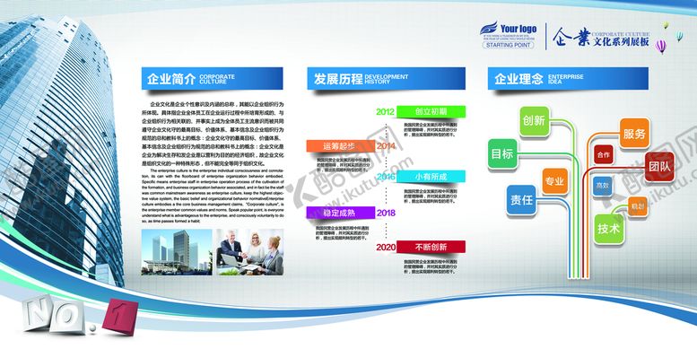 编号：39122011202256174903【酷图网】源文件下载-企业文化展板