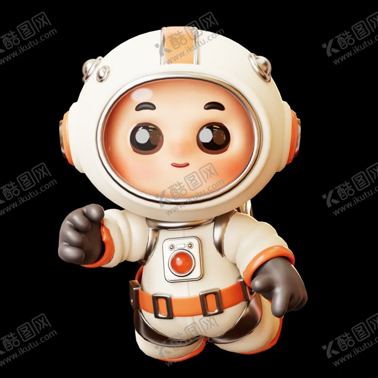 编号：41220701190450246758【酷图网】源文件下载-3D卡通宇航员