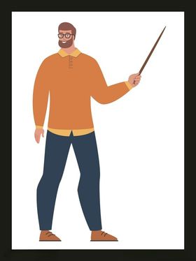 手绘男人男孩