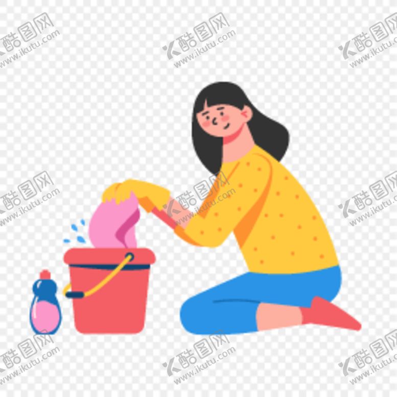 编号：99445801170051297740【酷图网】源文件下载-做家务插画